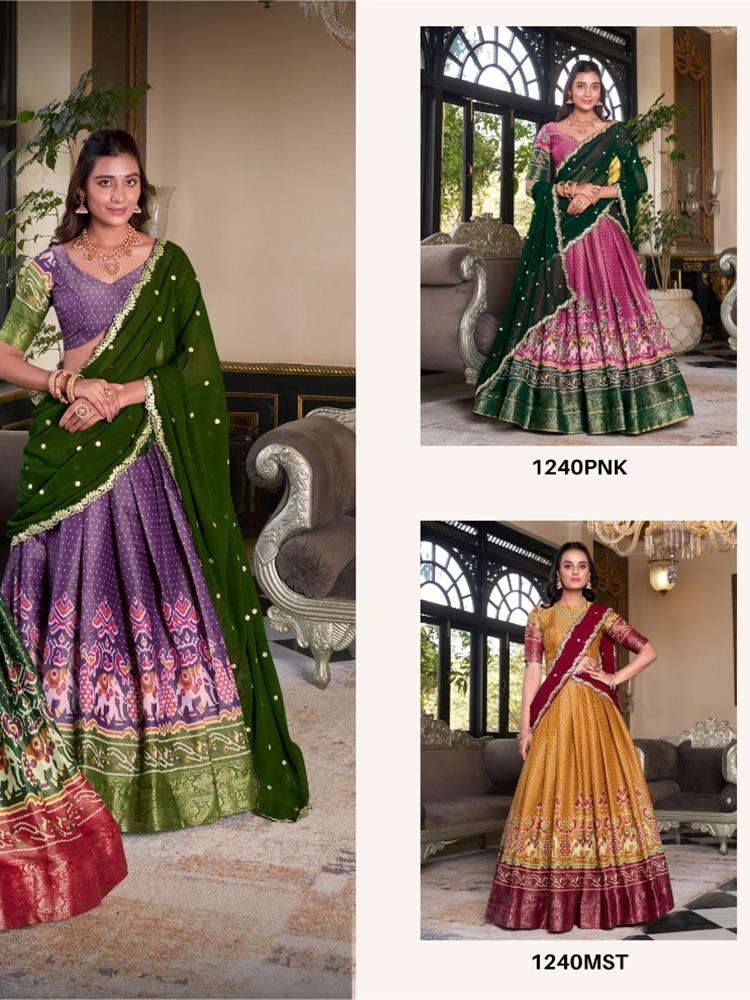 Half Saree South Style Lehngha 