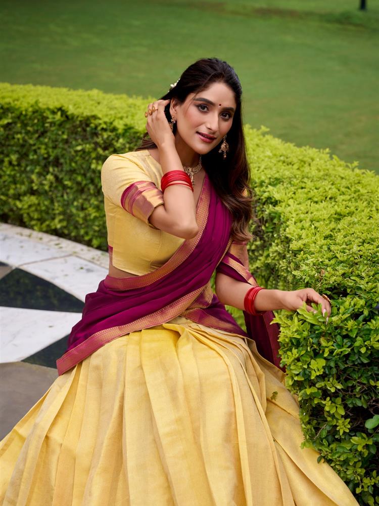 Half Saree South Style Lehngha 