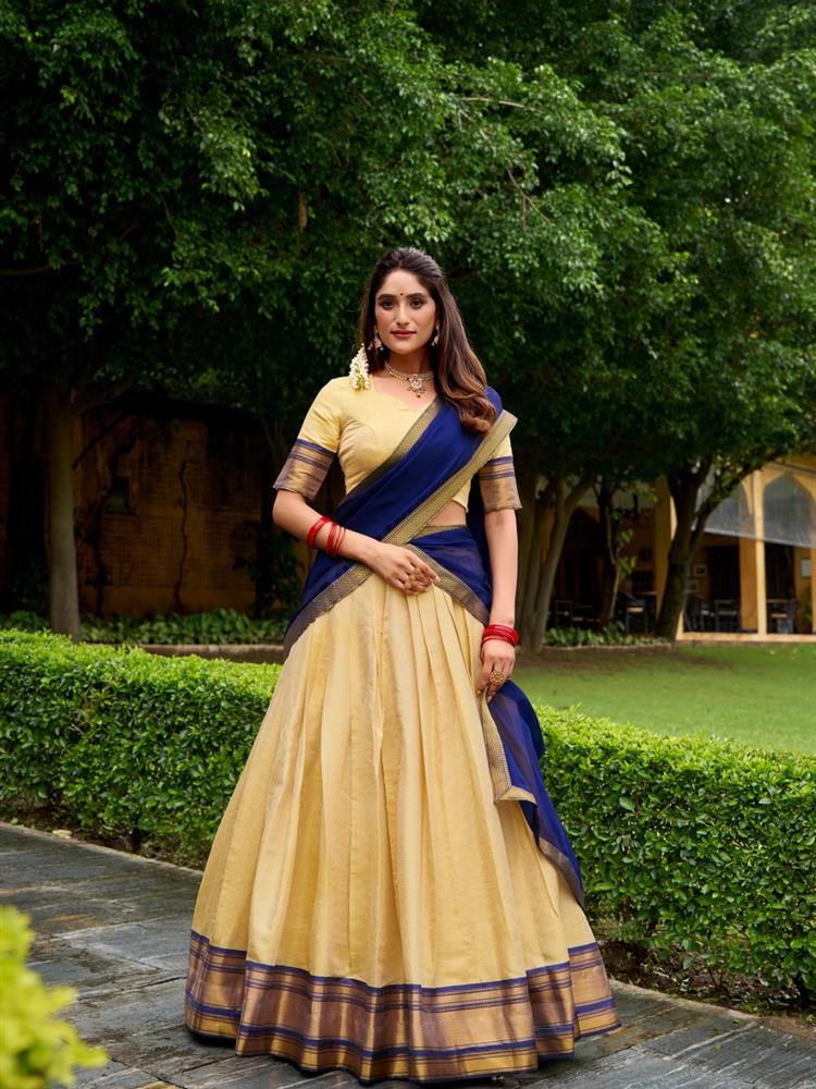 Half Saree South Style Lehngha 