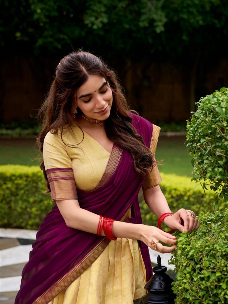 Half Saree South Style Lehngha 