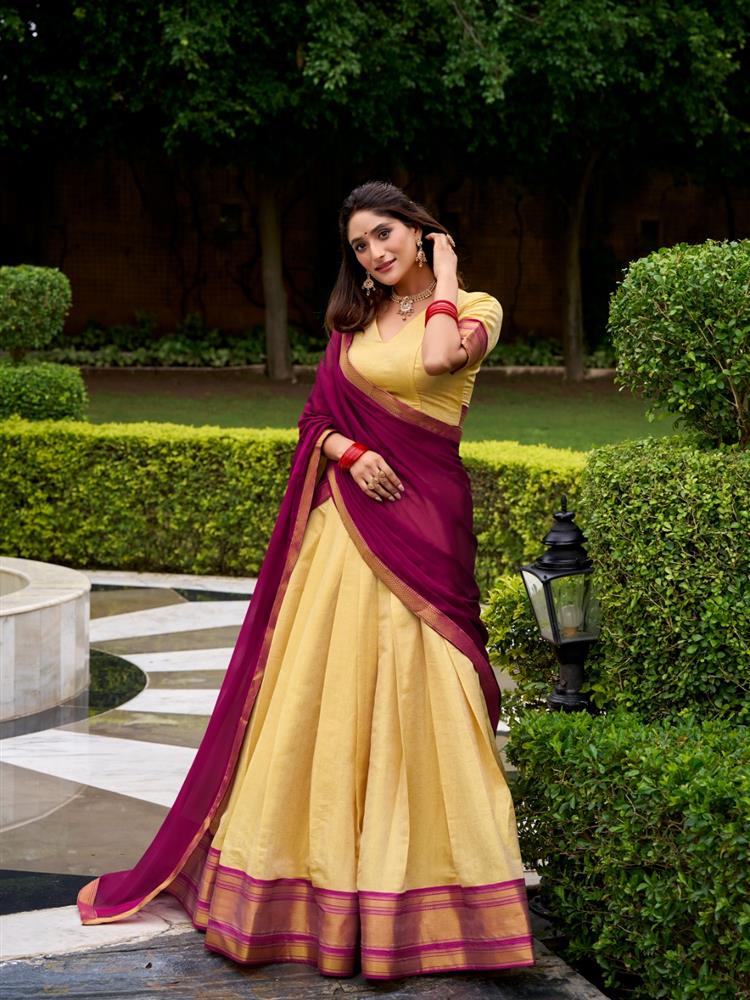 Half Saree South Style Lehngha 