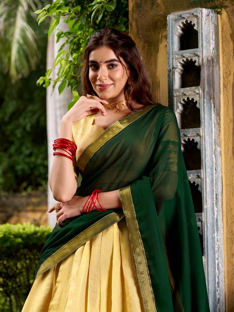 Half Saree South Style Lehngha 