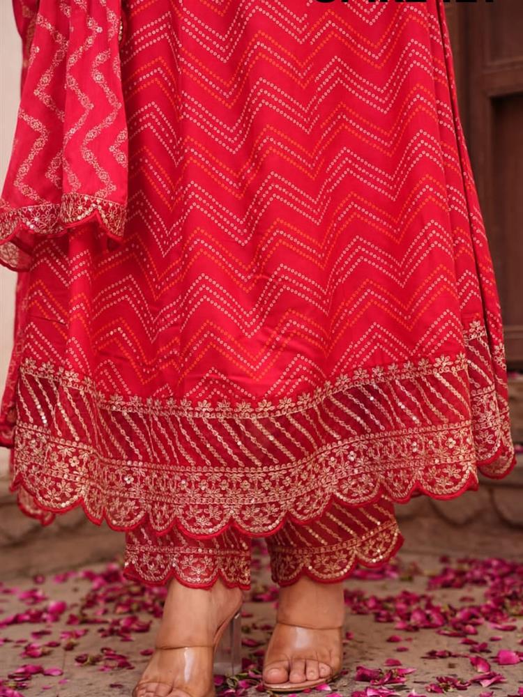 Beautiful Three Pc anarakali Shuit 