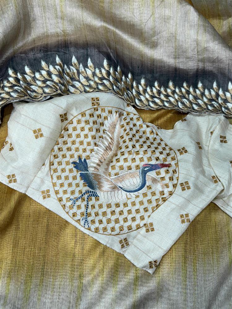 Tussar Silk Designer Saree