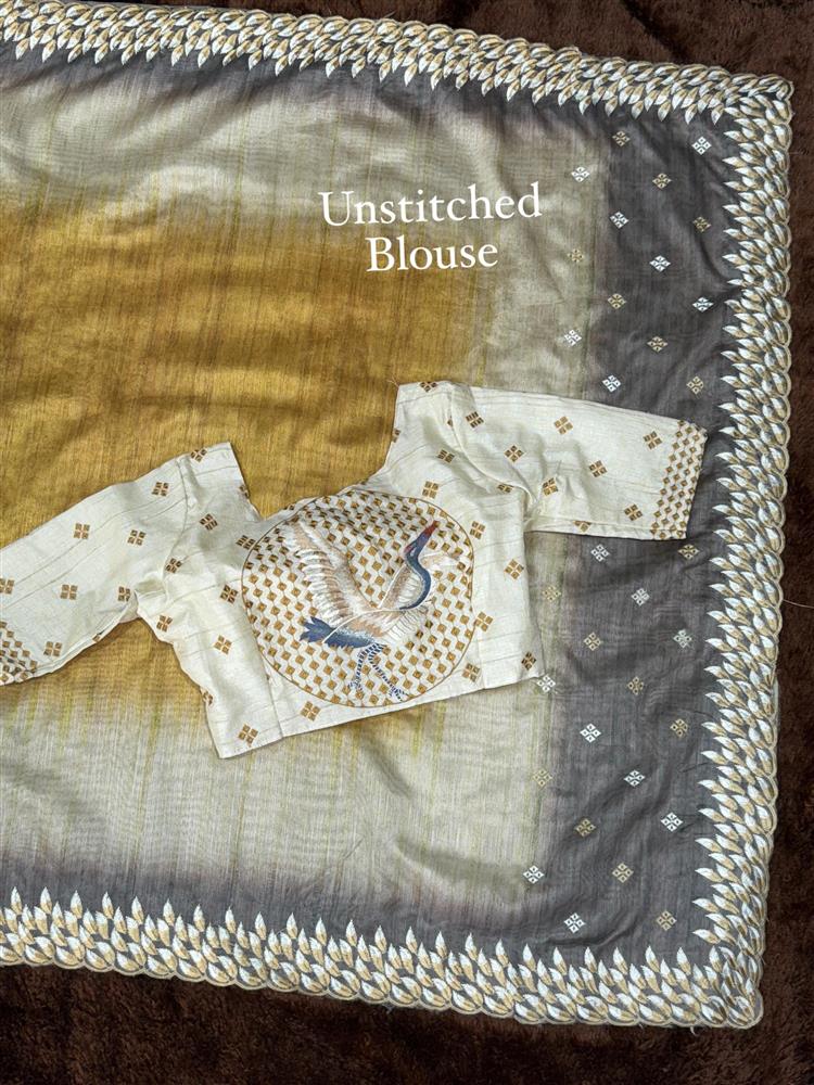 Tussar Silk Designer Saree