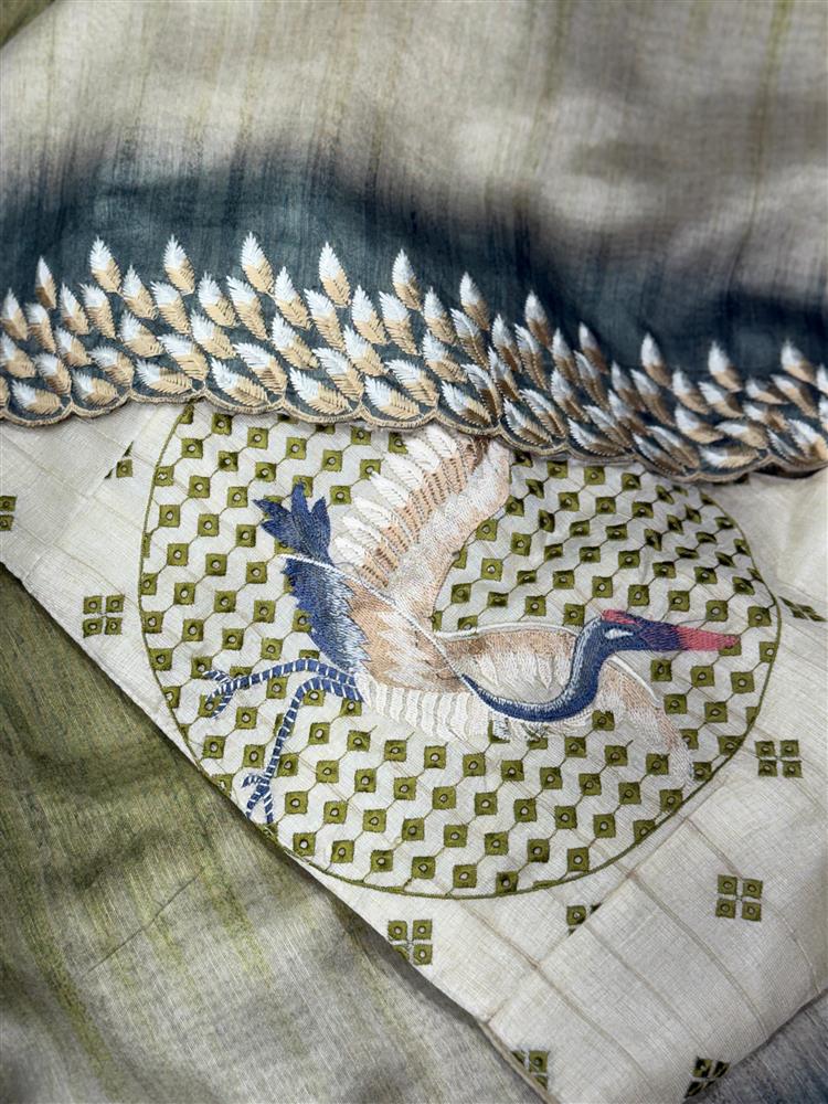 Tussar Silk Designer Saree