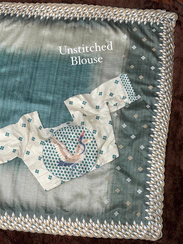 Tussar Silk Designer Saree