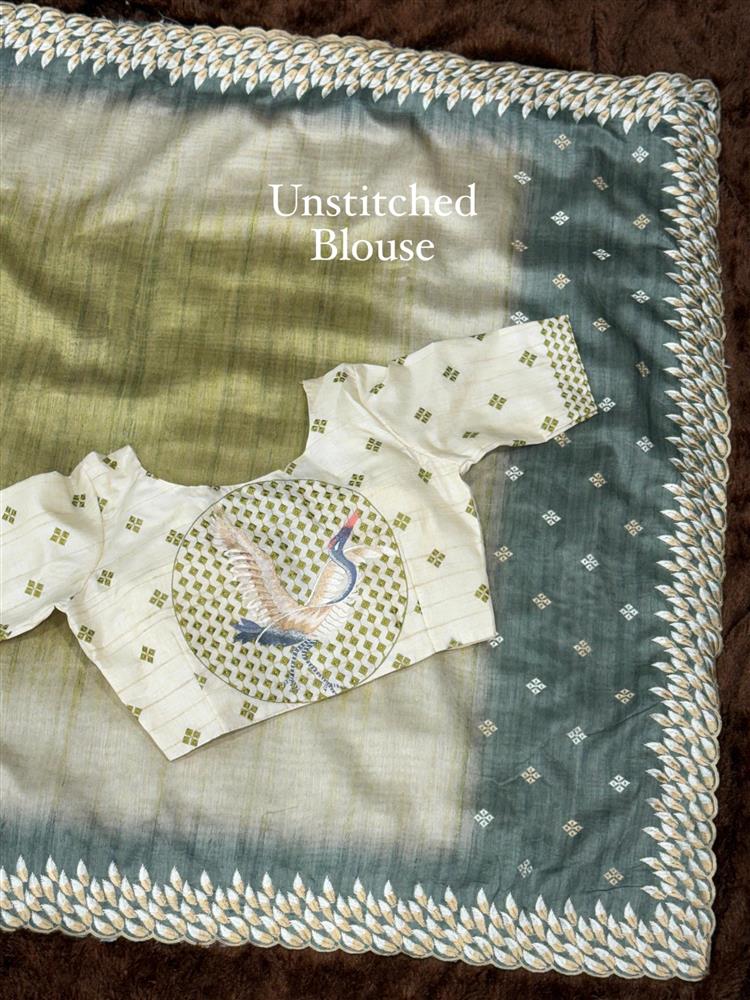 Tussar Silk Designer Saree