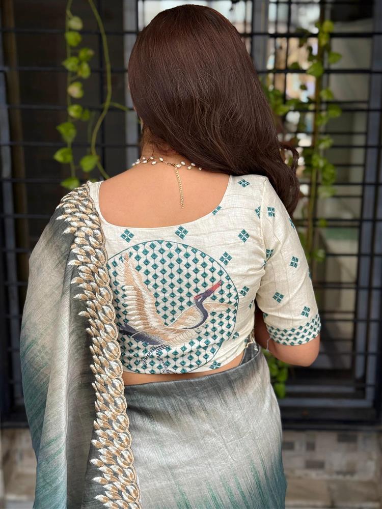 Tussar Silk Designer Saree