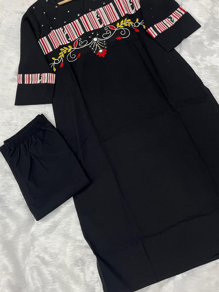 Cotton kurti pant dupatta setp