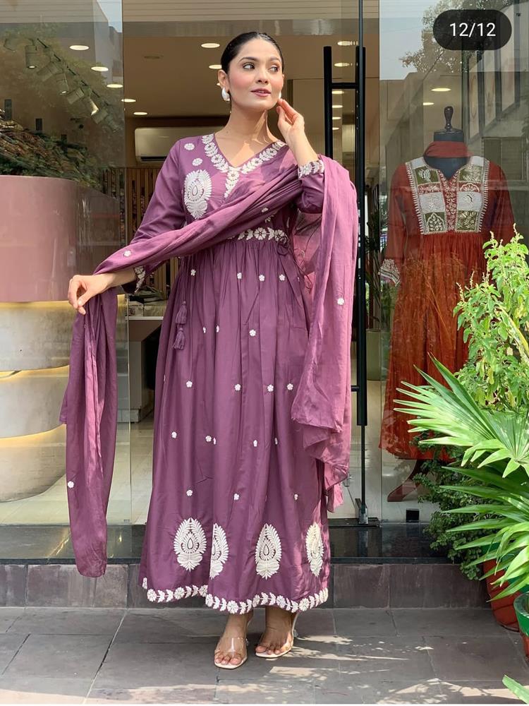 Cotton kurti pant dupatta setp