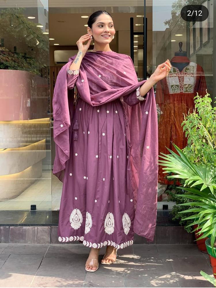 Cotton kurti pant dupatta setp