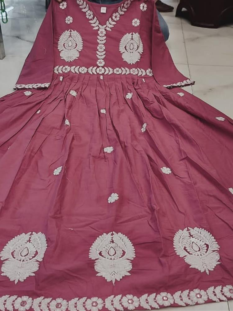 Cotton kurti pant dupatta setp