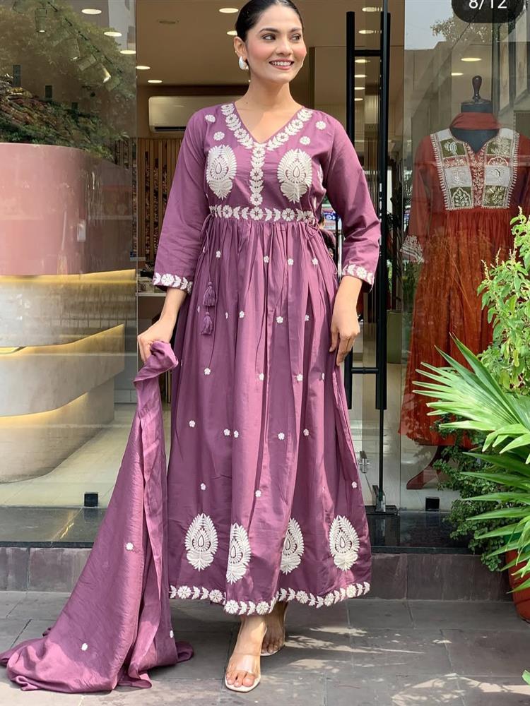 Cotton kurti pant dupatta setp