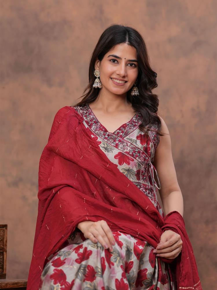 Muslin Kurti pant with Dupatta 
