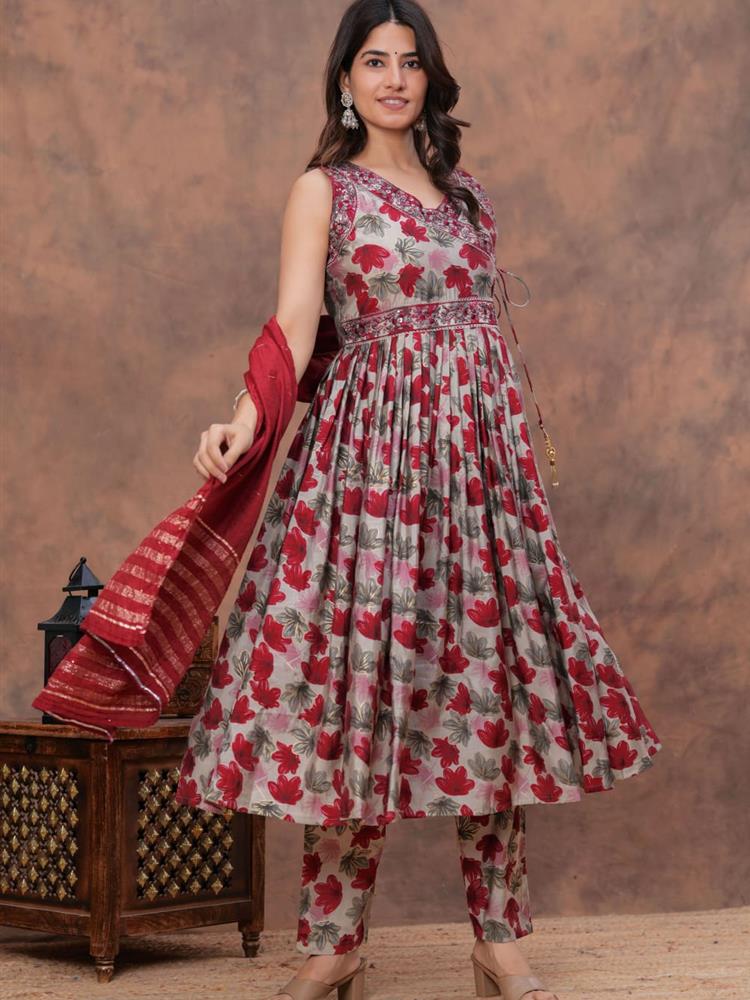 Muslin Kurti pant with Dupatta 