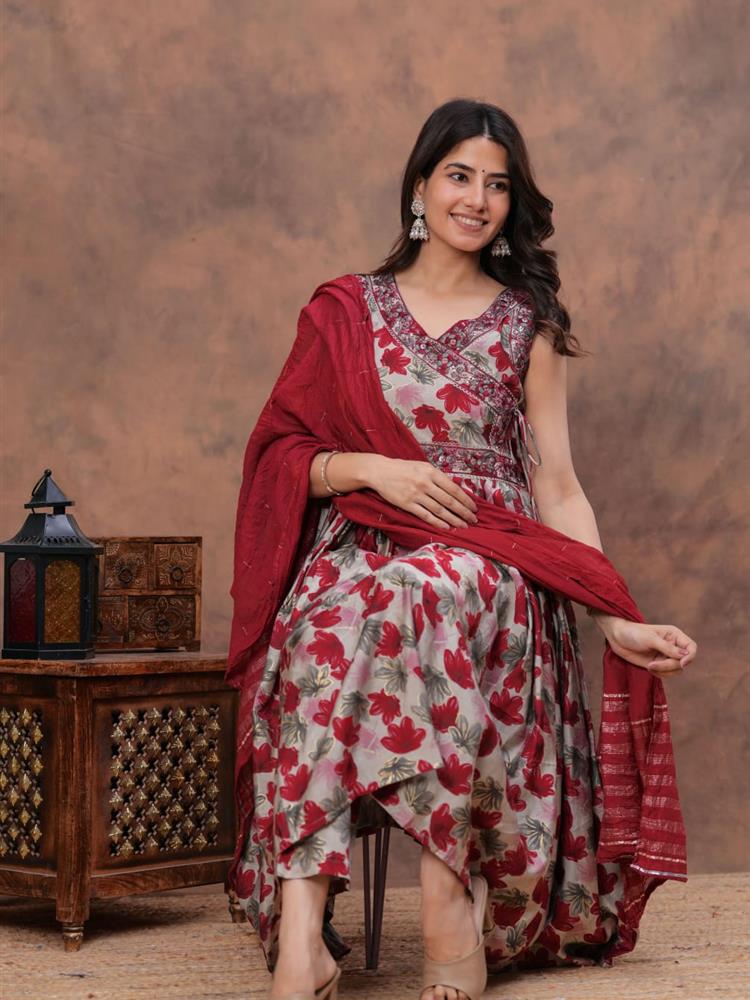 Muslin Kurti pant with Dupatta 