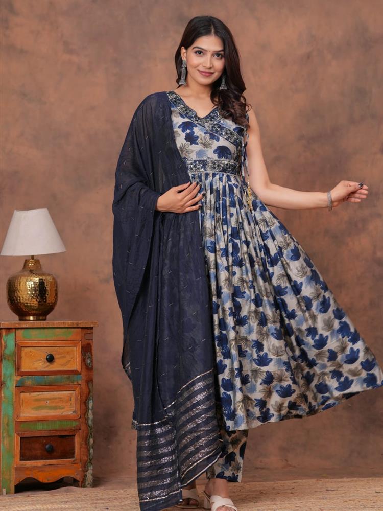 Muslin Kurti pant with Dupatta 