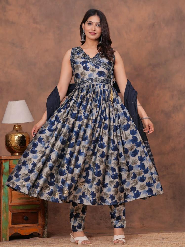 Muslin Kurti pant with Dupatta 