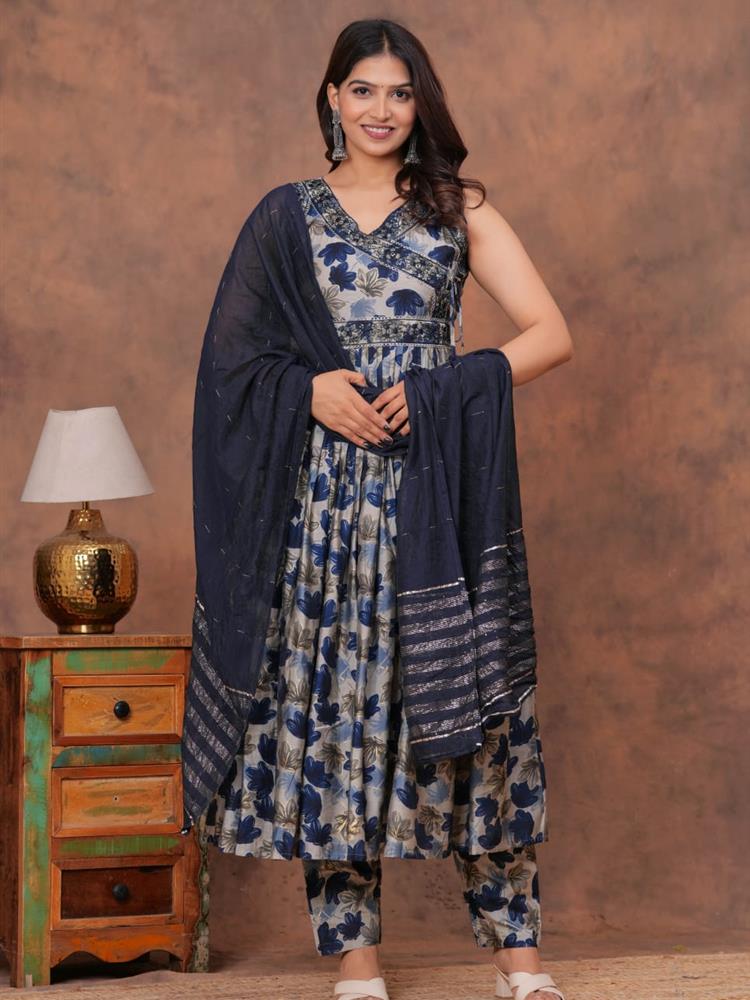 Muslin Kurti pant with Dupatta 