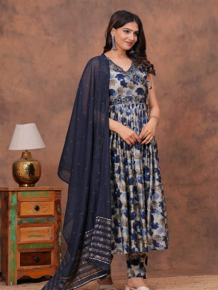 Muslin Kurti pant with Dupatta 