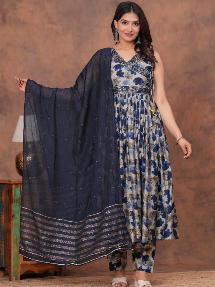 Muslin Kurti pant with Dupatta 