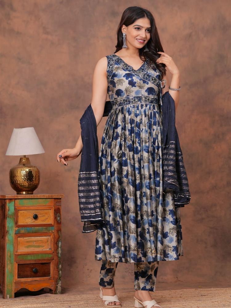 Muslin Kurti pant with Dupatta 