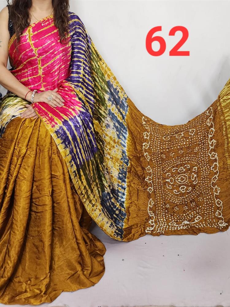 Modal Silk Lagdi Patta Saree
