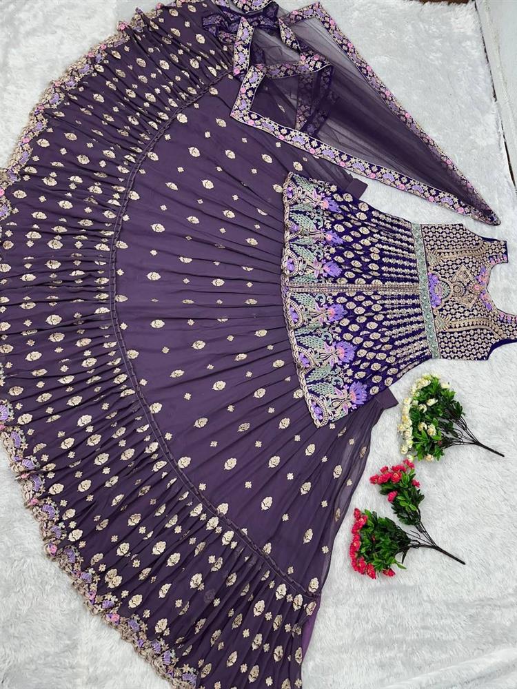 Bridal Wear Heavy CHINE Stitch Work INDOWESTERN 