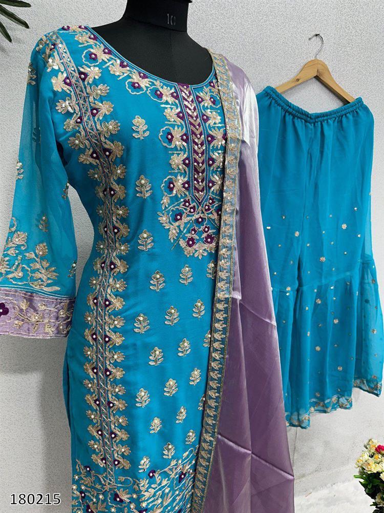 New Designer Party Sharara Shuit & Dupatta Set