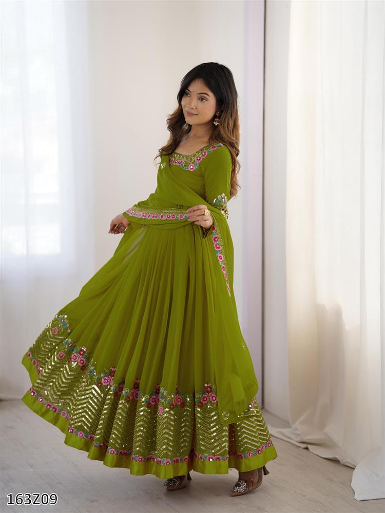 Elegant Embroidered Designer Anarkali Suit