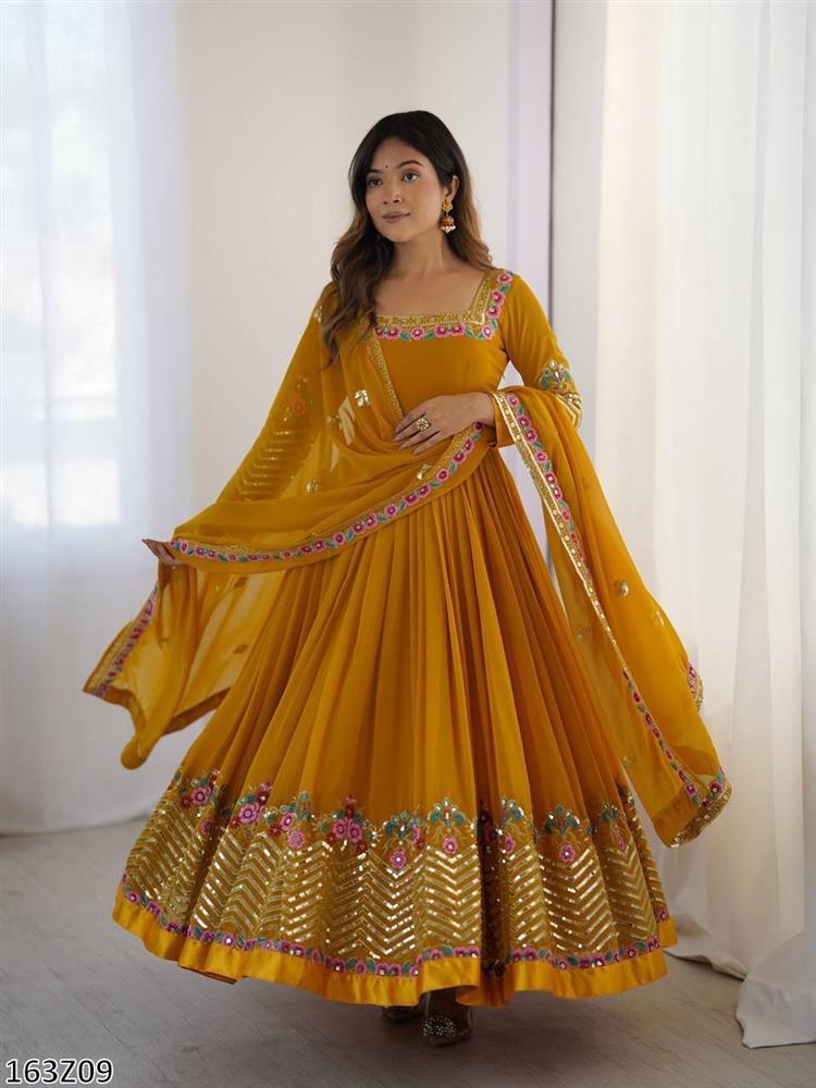 Elegant Embroidered Designer Anarkali Suit