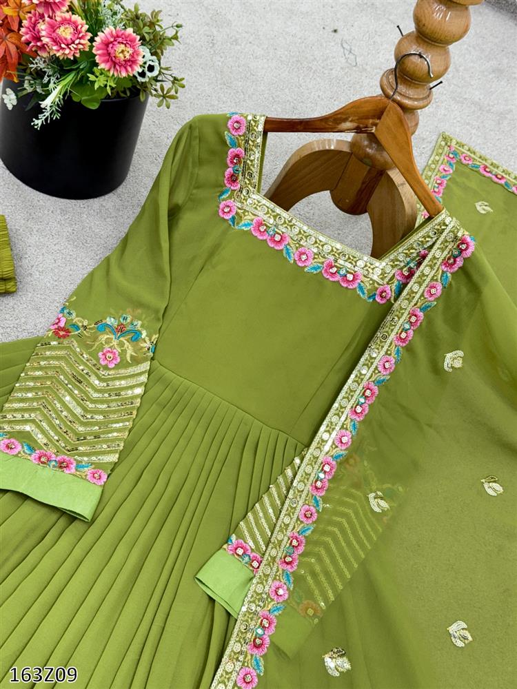 Elegant Embroidered Designer Anarkali Suit