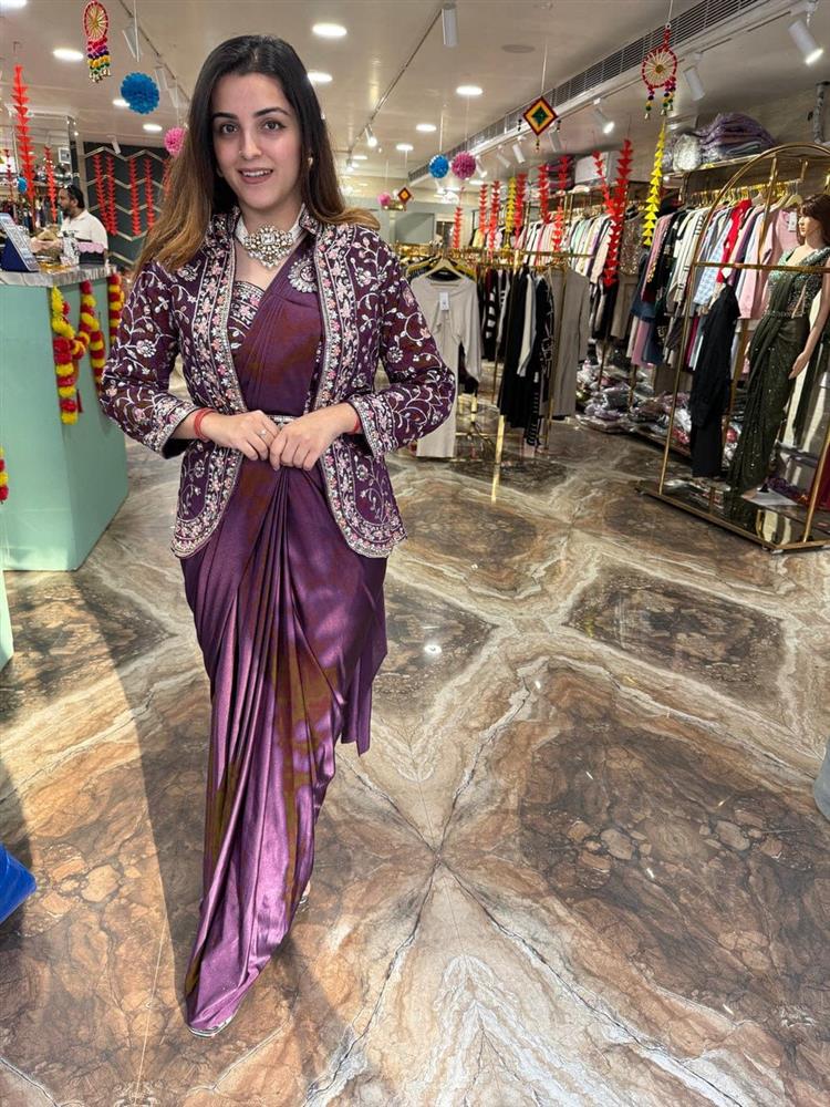 Beautiful Drap Saree with Jacket 