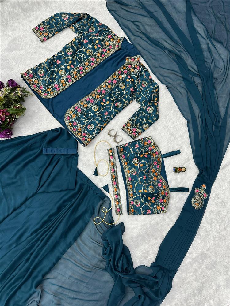 Beautiful Drap Saree with Jacket 