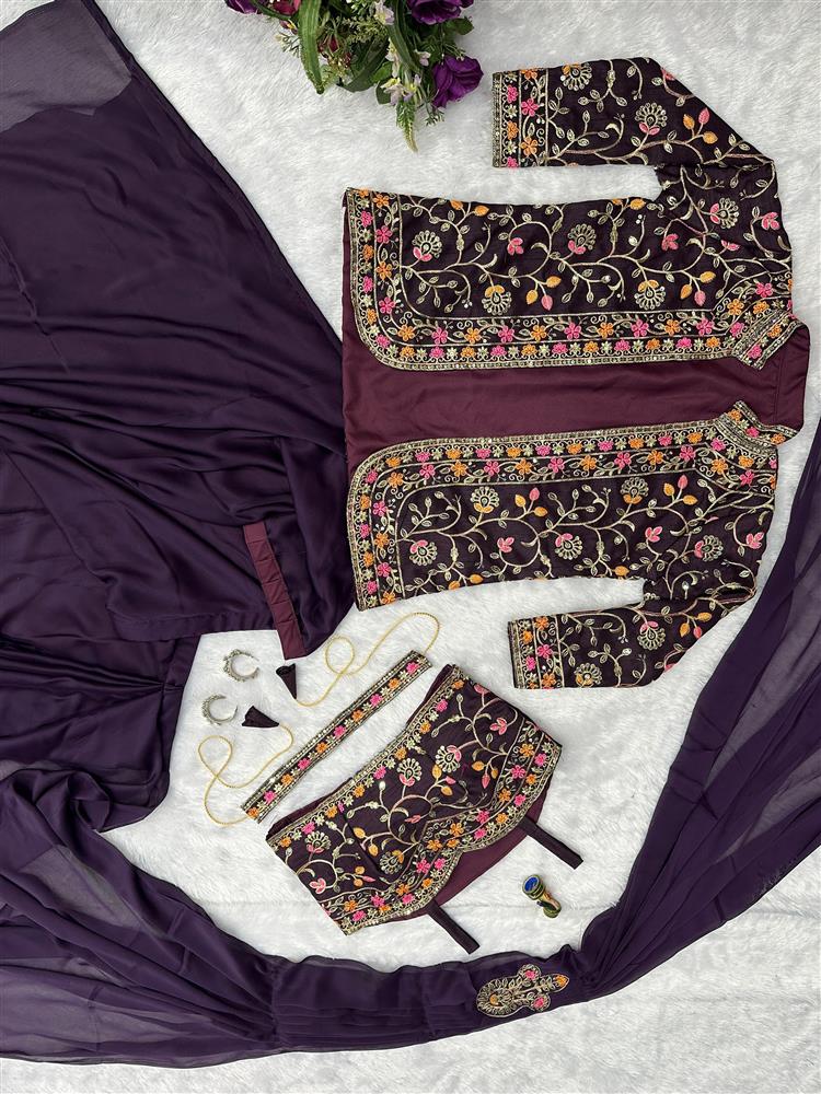 Beautiful Drap Saree with Jacket 