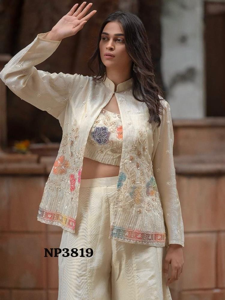 Premium Pure Tissue with Jacket Pallazo