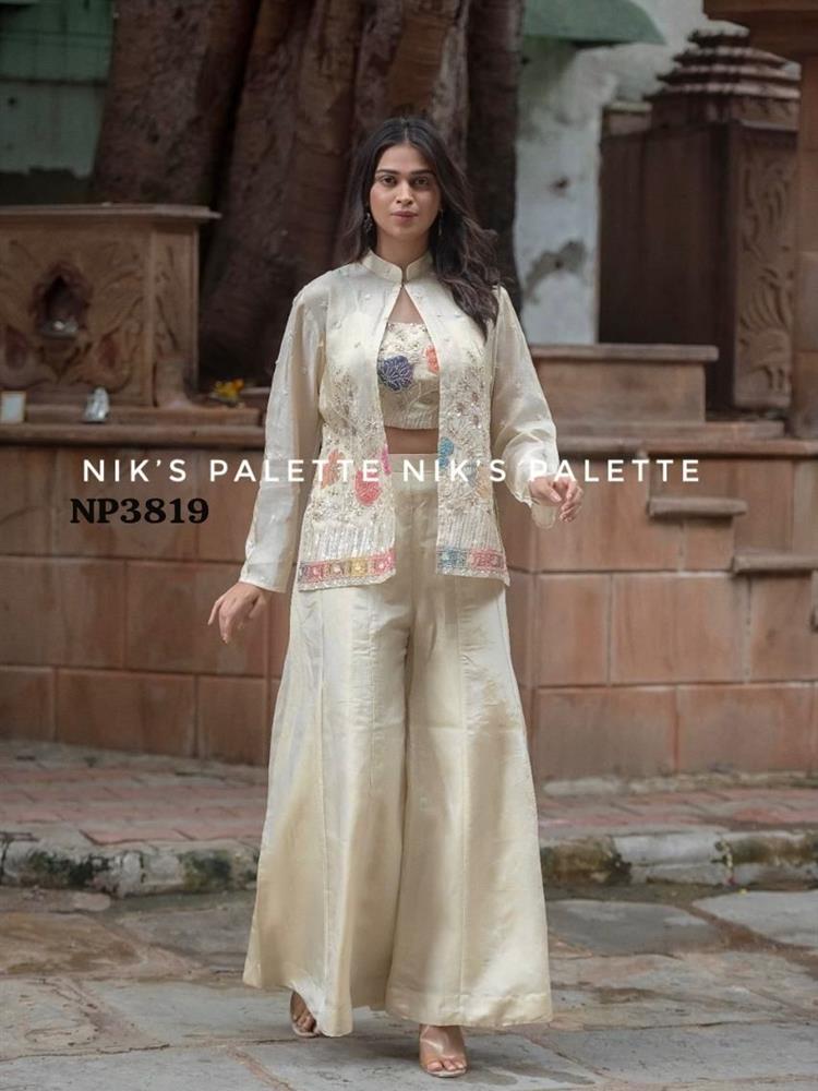 Premium Pure Tissue with Jacket Pallazo