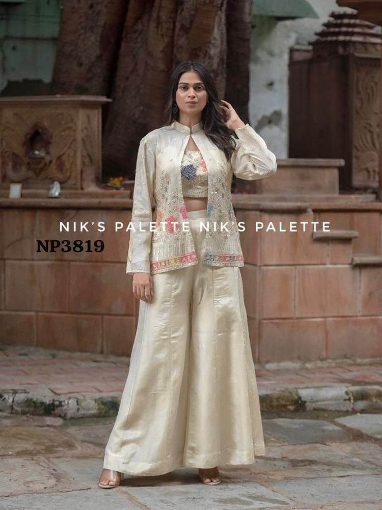 Premium Pure Tissue with Jacket Pallazo