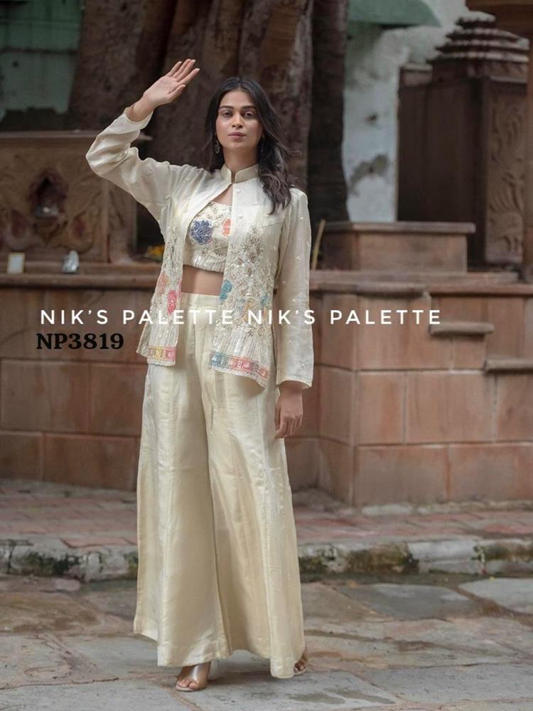 Premium Pure Tissue with Jacket Pallazo