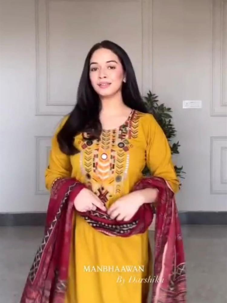 Cotton kurti pant dupatta set