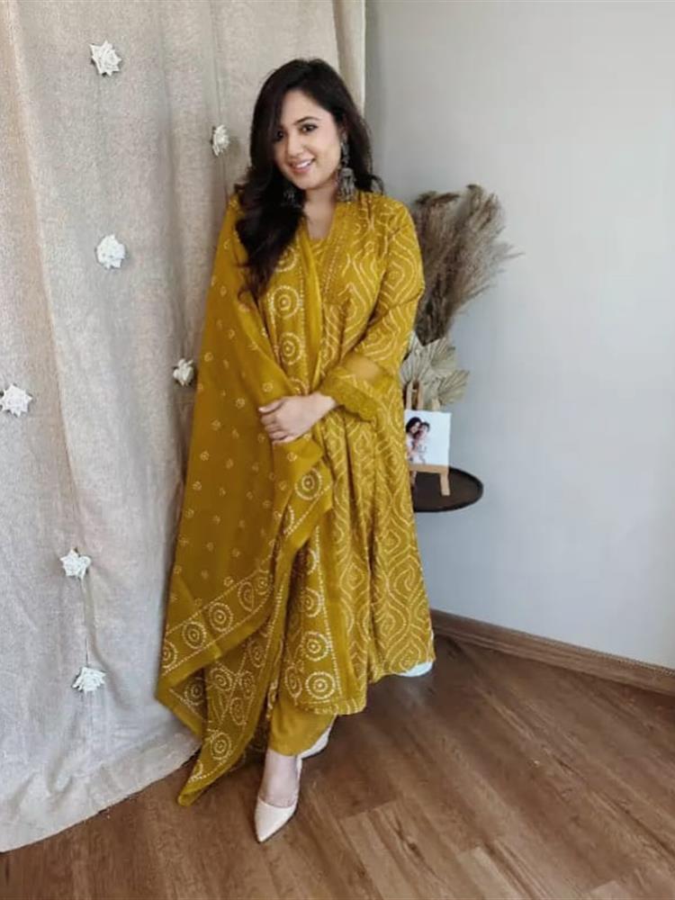 Cotton kurti pant dupatta set