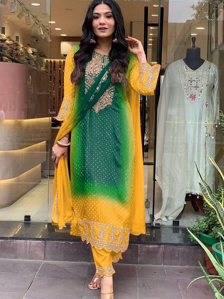 Beautiful Chinnon Festive 3 Piece Shuit 