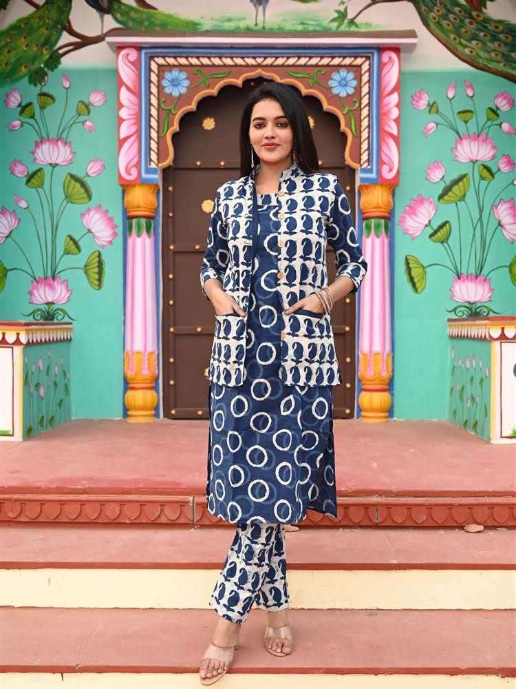 Pure Cotton Kurti with Jacket 