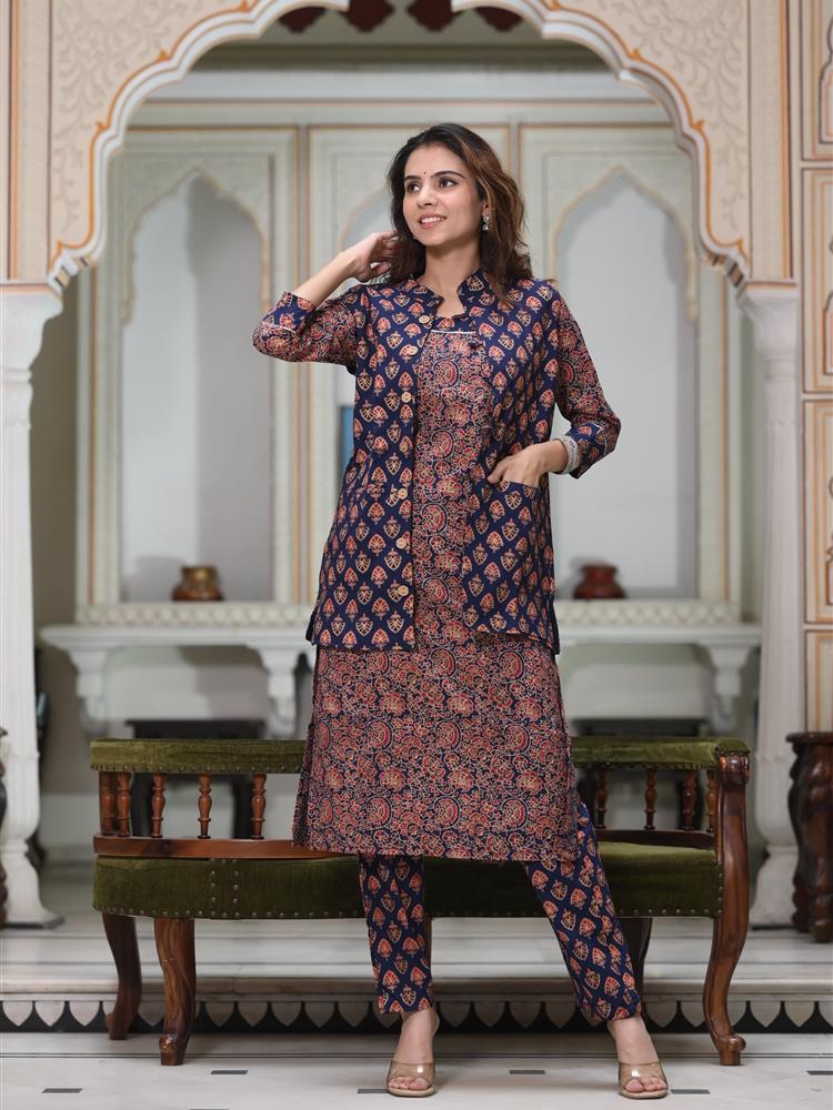 Pure Cotton Kurti with Jacket 