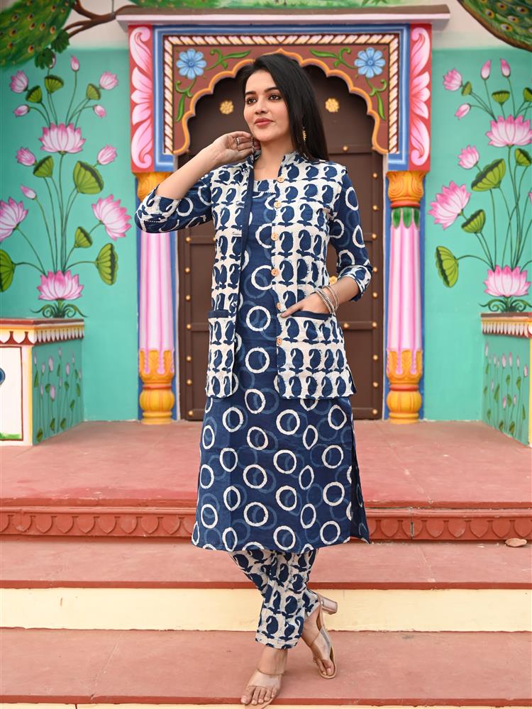 Pure Cotton Kurti with Jacket 