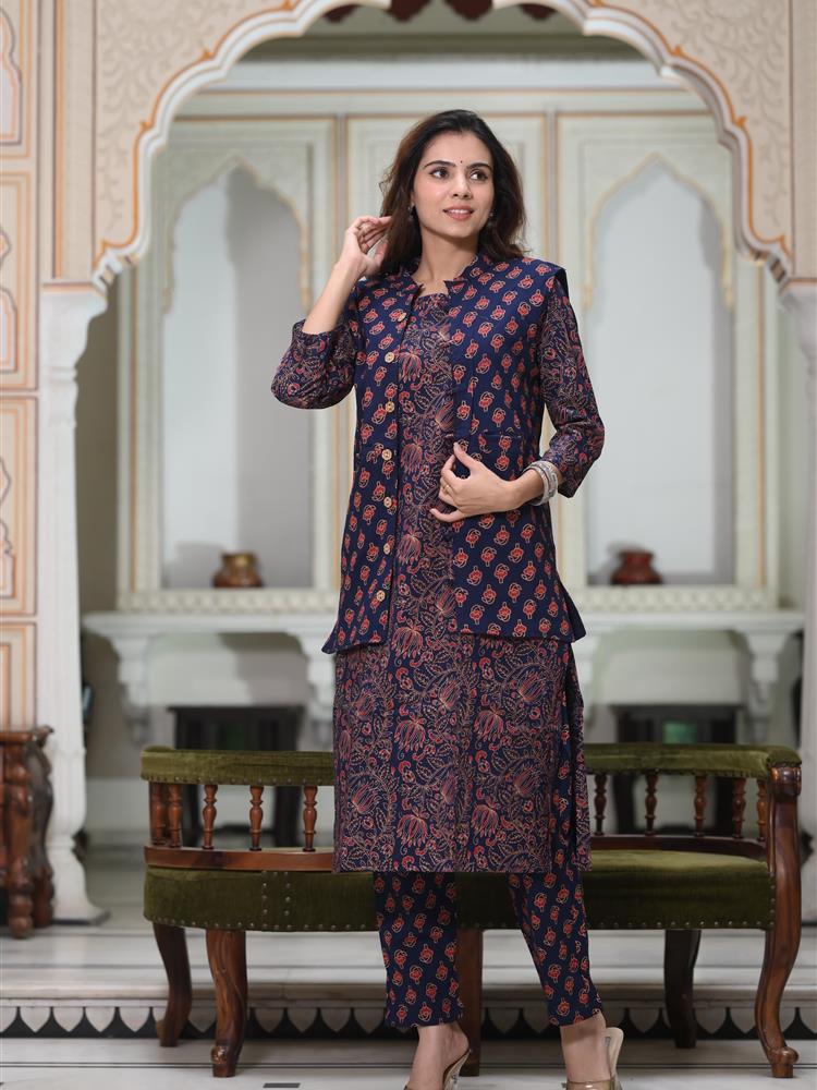 Pure Cotton Kurti with Jacket 