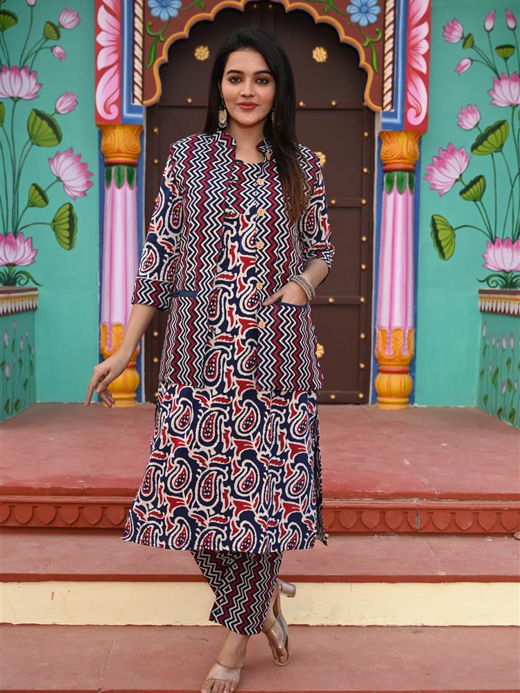 Pure Cotton Kurti with Jacket 