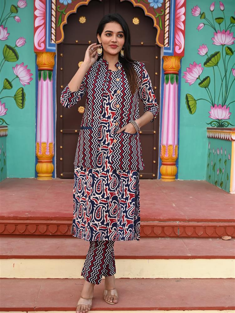 Pure Cotton Kurti with Jacket 