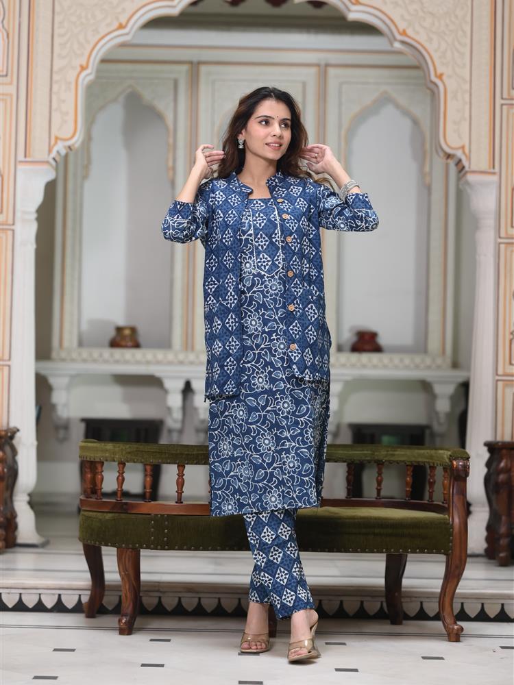 Pure Cotton Kurti with Jacket 